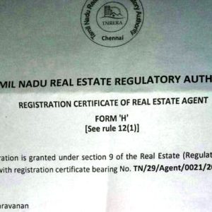 Saravanan-RERA-Agent-Registration