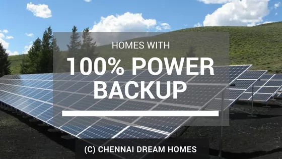 Properties with Full 100% Power backup