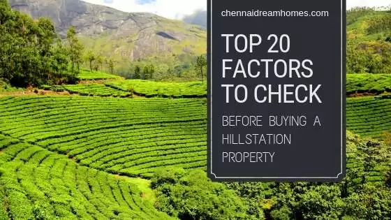 Hillstation Property Buying Checklist